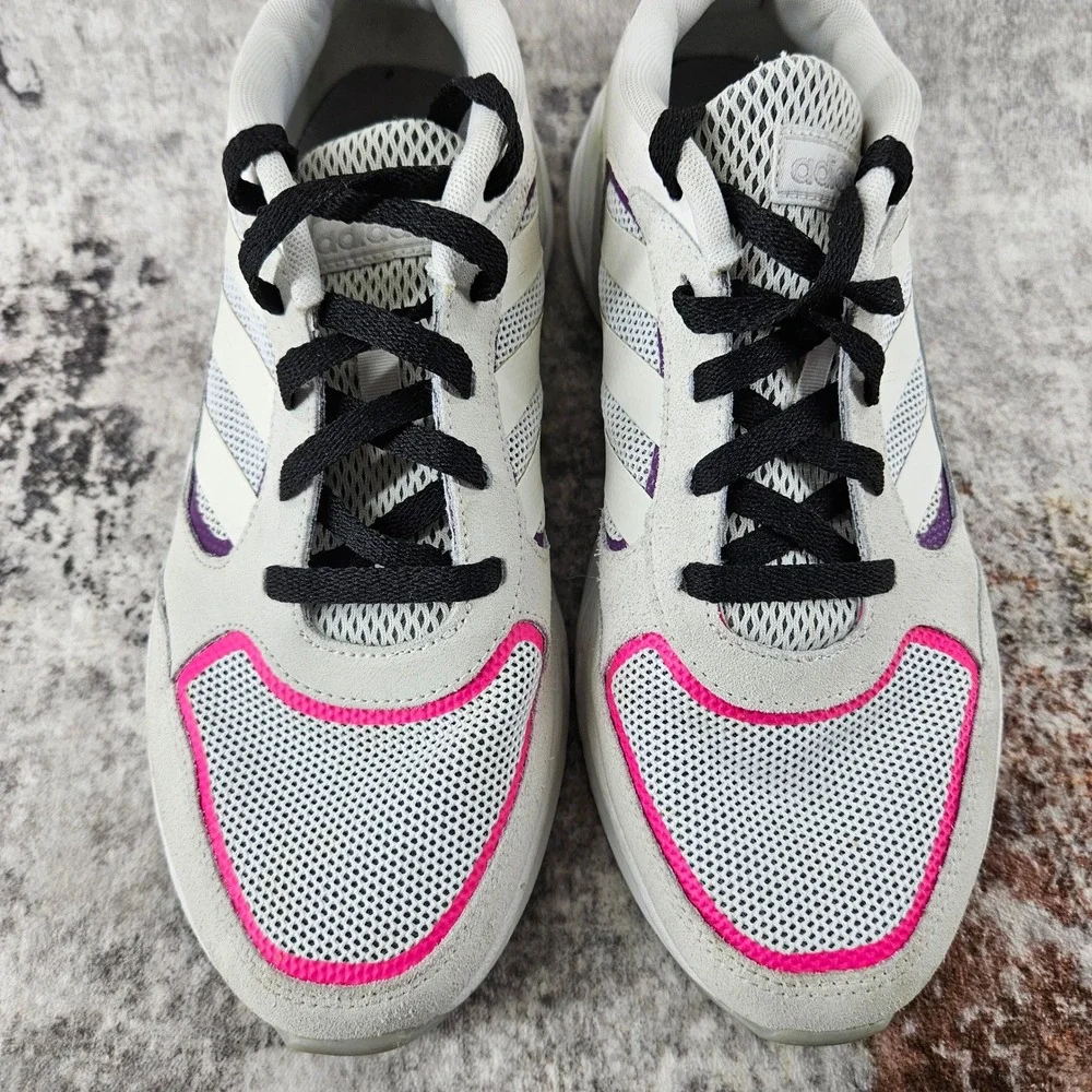 Adidas 90s Valasion Shoes Women 11 White Cloudfoam Comfort Running Sneaker Retro